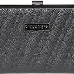 Women?s PU Leather Hard-Case Clutch ? Quilted Texture with Metal Frame & Clasp Lock | Elegant Party, Wedding & Formal Purse-image-10