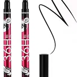 Rehanza 36H Liquid Eyeliner Waterproof Long Lasting Smudge Proof (Black) Precision Tip Pencil for Women 2.5g-picture-11