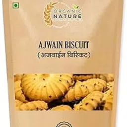 ORGANIC NATURE Handmade Sooji Ajwain Masala Biscuit Cookies Pack of 300 Gram-picture-42