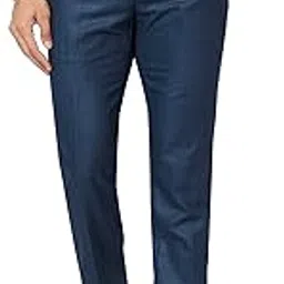 raymond Men's Slim Fit Stripe Pattern Polyviscose Blend Flat Front Formal Trouser-picture-45