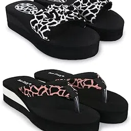 twosoft Women Combo Pack Of 2 Stylish Casual Light & Soft Comfortable Slippers-picture-49
