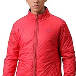 the indian garage co Men Slim Fit Solid Reversible Puffer Jackets-picture-36