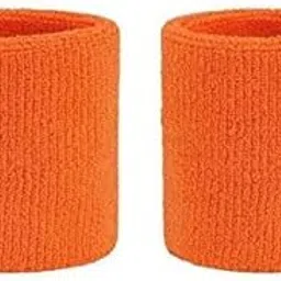 CARE N TOUCH Gym Wrist Band for Men and Women - Cotton Wristband, 2.5 inch (Orange)-image-31