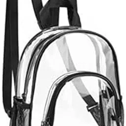 bnf 2xTransparent Bag Large PVC Clear Backpack for Women Men UniAdults Outdoor-Clothing, Shoes & Accessories - Mens Accessories - Backpacks, Bags & Briefcases-picture-17