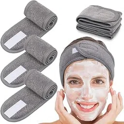 mvm enterprise Face wash headband Skincare Headbands Makeup, Spa Facial Headband For Washing Face Adjustable Elastic Headband, Non-Slip Stretchable Washable Makeup Hair Band For Bath Shower (1 pcs)-picture-56