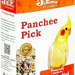 JiMMy Pet Products Bird Food Panchee Pick Cockatiel Bird Food 1.2 Kg, All Life Stages, Granule-image-8