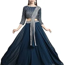 royalica Women's Georgette Lehenga Choli-picture-11