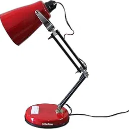 BillieJean Metal Reading and Study Table Lamp, Red-picture-17