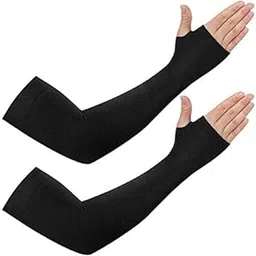 PURSUE FASHION Unisex Full Arm Fingerless Sleeves Gloves, Dust, Summer, UV Sun Protection Cooling Arm Sleeves for Men & Women, Protection Cooling, Bikers Protective Arm Sleeves (1 Pairs)-picture-26