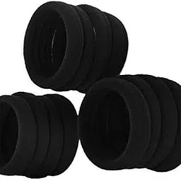 takua Ponytail Black Hair Bands Holders Elastic Rubber Bands Ties Accessories for Girls/Women-picture-26