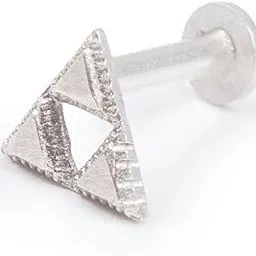 925 Silver Oxidised Aztec Nosepin/Gifts for Women and Girls/Pierced and Non-pierced nosepin/With Certificate of Authenticity/Birthday Gift-image-12