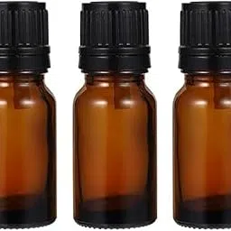 15 ml Amber Round Empty Glass Bottle with Euro Dropper and Black Cap (Pack Of 3), Refillable, Reusable for Essential Oils, Blends, Diy Perfumes, Homeopathy, Medicine-picture-44