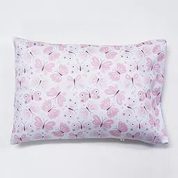 KRADYL KROFT Toddler Pillow with 100% Cotton Removable Cover - 20 X 15 Inches | Children Pillows | Baby Pillows - Pink Butterfly-image-17