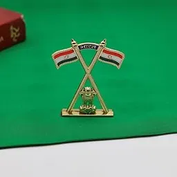 TORPPEZA Metal Hindustan | Indian Double Sided Cross Design Golden Flag | Tiranga Stick Stand for Car Dashboard, Decoration, Stusy Table, Office Table, Home Decoration (Height : 6.5cm | Length : 6cm)-picture-49