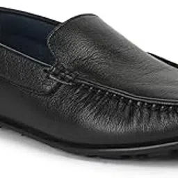 liberty Healers JPL-275 Loafer Shoes for Men - Black, Non-Lacing Casual Slip-On Loafers Stylish Shoes Ideal for Office, Party, Wedding - Comfortable Lightweight - Durable and Cushioned Footbed-picture-18