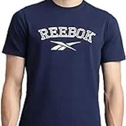 reebok Men's T-Shirt |Casuals | Classic Cotton Stretch Tee | Round Neck | Regular Fit | Half Sleeve | 93% Cotton 7% Lycra-picture-22