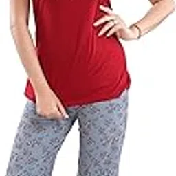 dzzo Cotton Night Suit for Women Girls | Women's Printed Cotton Night Suit Set Pyjama Set Sleepwear Nightwear Nightdress Loungewear-picture-28