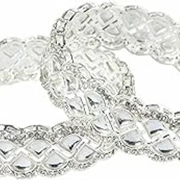 lavazza Latest Metal Bangles Kada Set For Women & Girls with Zircon Diamond & Kundan Stone | Traditional Women's Bangles Set | Kangan Bangles Bracelet | Wedding, Party- Set of 2 image 1