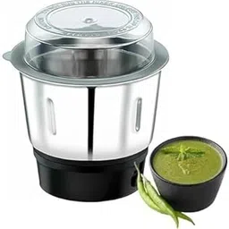 AADHIK Heavy Quality Chutney Jar (400 ml) Suitable for All mixer Grinder (Stainless steel) Pack Of 1-image-49