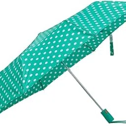 sun Janet Polka 3 Fold Automatic Open Nylon Fabric Umbrella (Green)-picture-13