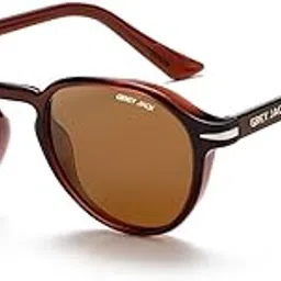 grey jack Polarized Full Rim Sunglasses for Men Women,Round TR90 Frame Eyewear for UV Protection TR3252-picture-40