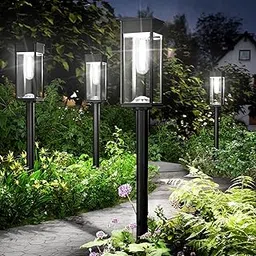 ALFIOT Solar Pathway Lights,8 Pack Solar Lights Outdoor, IP65 Waterproof Auto On/Off Solar Garden Lights Solar Powered Landscape Lighting for Yard Patio Walkway Driveway Pathway-picture-11