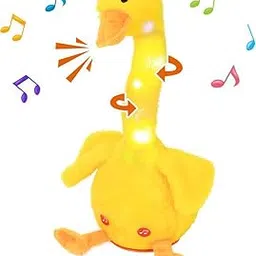 Interactive Dancing Duck Plush Toy, Musical Yellow Duck, Kids Educational Toy with Sound-image-25