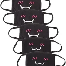 calandis 5X Super Cute Kawaii Emoticon Mouth-Muffle Mask Anti-Dust Cotton Mask | Masks & Eye Masks | Accessories | Costumes, Reenactment, Theater | Clothing, Shoes & Accessories-picture-13