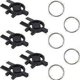 5pcs Paper Towel Dispenser Key for Cintas Sanis, Plastic 3-in-1 Toilet Paper Soap Dispenser Key Replacement with Stainless Steel Ring Bathroom Keys for Cintas Sanis-image-37