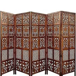 Panel Room Divider | Partition for Living Room | Room Separator | Office Snacky Design with Melamine Finish Brown-picture-16