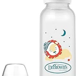 Dr. Brown's Options+ Sippy Spout Silicone Baby Bottle, 8 Ounce, Lion-image-26