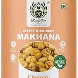 Kanidha Tasty & Healthy Flavoured Makhana | Roasted Fox Nuts Snack for Kids & Adults | No Preservatives | Gluten-Free, Low-Calorie | Cheezy Crunch | 70 Gram | Pack of 1-picture-66