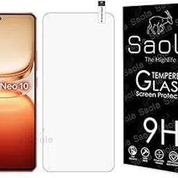 Saola® 9H Clear Tempered Glass For Iqoo Neo 10 5G (PACK OF 1) with Free Installation Kit. Full screen Coverage. Free Replacement If Received Damaged - 6.78 inch-picture-35