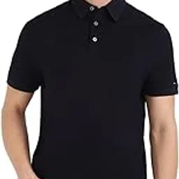 tommy hilfiger Solid Regular-Fit Cotton Polo T-Shirt-picture-37
