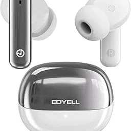 EDYELL in-Ear Earbuds ANC Up to 35dB, Wireless TWS Ear Buds with 4 Mic, 100Hrs Playtime,13mm DLC Drivers, Bluetooth 5.3, Smart Touch Control, Type-C Earphone Charging, A1(Pure White)-image-47