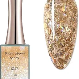 CANNI 16ml Gel Large Bottle Bright Sequin Series Gel nail polish shining color gel Soak off Varnish Need UV Light to Cure the VU Gel Polish C317 image 1