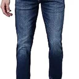 Denim Mid Rise Full Length Regular Fit Casual Jogger for Men | Joggers for Mens | Mens Full Length Cotton Blend Casual Jogger Trackpants (P_MJOG00010)-image-7