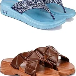 Women's Sandals | Lightweight Wear| Stylish & Easy to Wear For Women'S PCV-SAN-(2-COMBO)-1888-1890-picture-38
