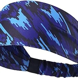 bazpur mart BAZPUR MART® Sports Headband Qui Dry Sweatband Hairband High Stretch Headband Hairband Brea able Headband-picture-13