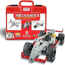 Mechanix-3 Smart Bag STEM Toy, Building and Construction Set for Boys and Girls Age 7+ Years-image-8