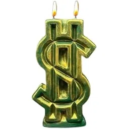 Pahadi Craft Dollar Candle (Green, Pk 2pcs), Money Manifestation, Spell Candles, Business Candles-picture-10