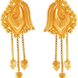 p.c. chandra jewellers 22k (916) Yellow Gold Stud Earrings for Women-picture-29