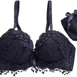 fiveflag Women's Cotton Blend Self Design Padded Bra and Panty Set | Comfortable Innerwear for Women (Pack of 1)-picture-18