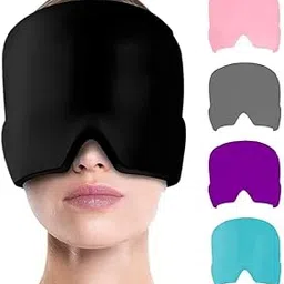 RAMPASS Migraine Relief Cap for Migraines, Headaches, Sinuses, Tension Relief Headache Relief Cap for Men & Women Hot & Cold Therapy Relaxing Thermax Migraine Miracle Cap, Migrane Relaxing Cap-MULTICOLOUR-image-9