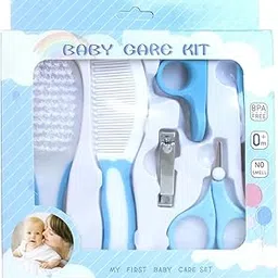 Kids Creation Baby Care kit/Baby Grooming kit for New Born Baby/Nursery Healthcare/Portable Baby Health Care kit - Perfect for Manicure & Pedicure Accessories. (6 pcs, Blue)-picture-21