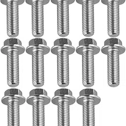 YALOK 14PCS Differential Cover Bolt, M8 1.25 x 20mm 8.8 Carbon Steel Auto Bolt Kit, Rear Ends Metric Threads Hex Head Flange Screw Set, Car Accessories Differential Bolts Replacement-image-25