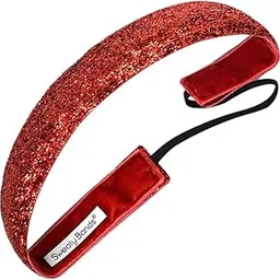 Sweaty Bands Viva Diva Headband, Red Sparkle, 1-Inch-picture-50