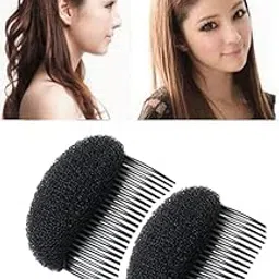 Confidence Puff Maker Comb Clip/Sponge Bump Donut For Girls And Women Invisible Sponge Fluffy Bump Up Puff Foam Pad (2 Pcs)-picture-30