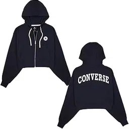 converse Women Beige Retro Full-Zip Hoodie image 1