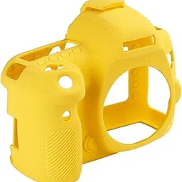 90D Silicon Protective Rubber Body case Camera Cover Compatible with Canon 90D Cover (Yellow)-picture-37
